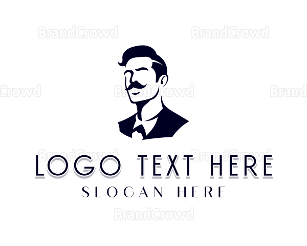 Hipster Menswear Tailoring Logo