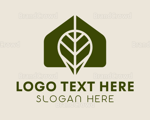 Greenhouse Leaf Gardening Logo