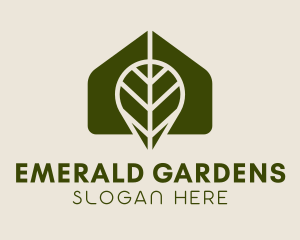 Greenhouse Leaf Gardening logo design