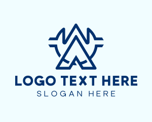 Digital - Science Lab Letter A logo design