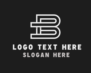 Letter B - Maze Letter B logo design