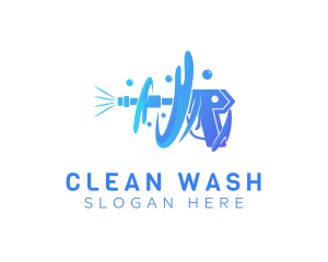 Washer - Cleaning Hydro Washer logo design