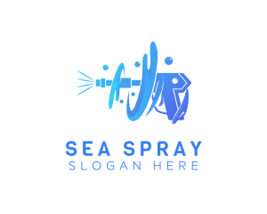 Cleaning Hydro Washer  logo design