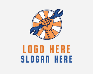 Fist - Mechanic Auto Repair logo design