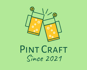 Pint - Irish Beer Mug logo design