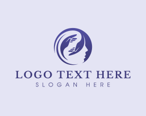 Psychology - Therapy Hand Mental Health logo design