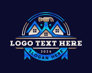 Handyman - Carpentry Hammer Construction logo design