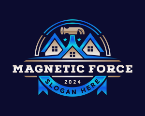 Carpentry Hammer Construction logo design