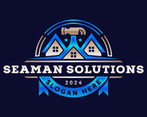 Carpentry Hammer Construction logo design