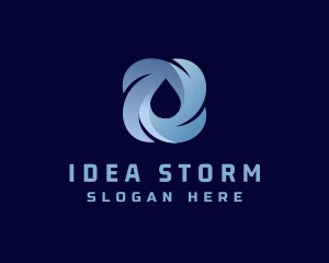 Rain Storm Water Droplet  logo design