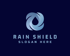 Rain Storm Water Droplet  logo design