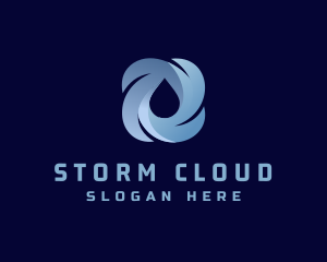 Rain Storm Water Droplet  logo design
