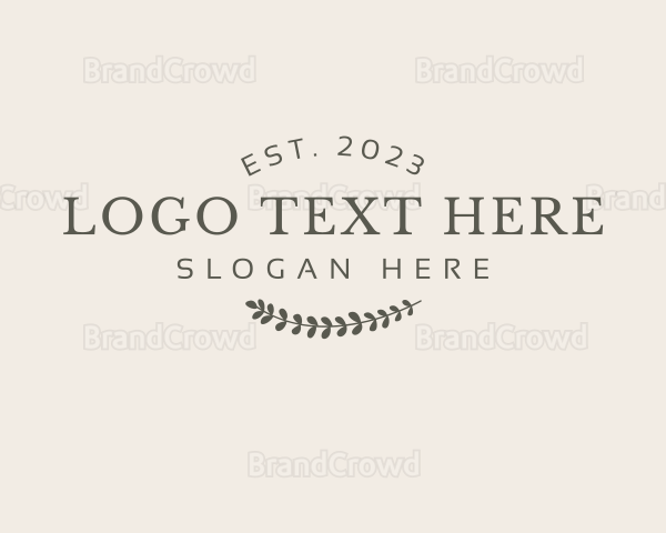 Elegant Wreath Business Logo