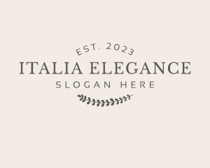 Elegant Wreath Business logo design