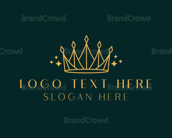 Minimalist Luxury Crown Logo