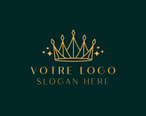 Queen - Minimalist Luxury Crown logo design