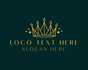Queen - Minimalist Luxury Crown logo design