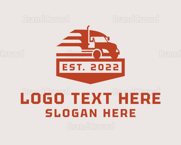 Delivery Truck Shipping Logo