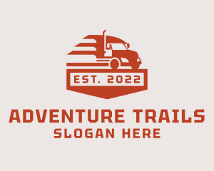 Delivery Truck Shipping logo design