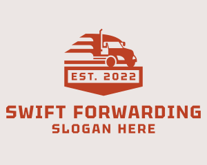 Delivery Truck Shipping logo design