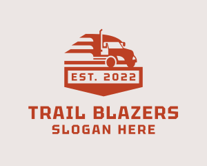 Delivery Truck Shipping logo design