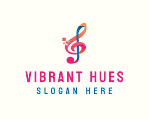 Colorful - Colorful Digital Musical Note logo design