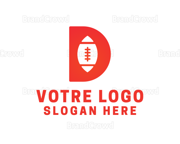 Red D Rugby Logo