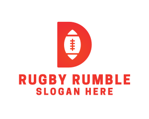Rugby - Red D Rugby logo design