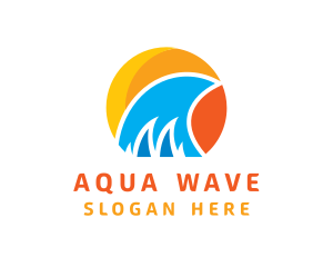 Tropical Sun Water logo design