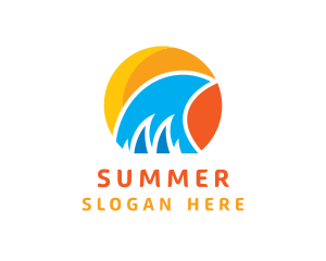 Tropical Sun Water logo design