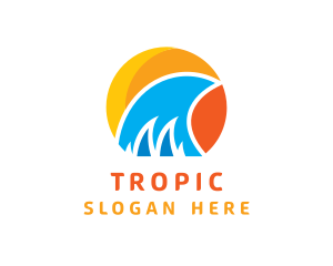 Tropical Sun Water logo design