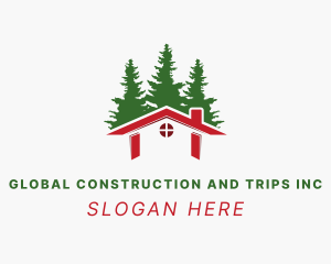 Rental - Cabin House Real Estate logo design