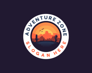 Desert Oasis Adventure logo design