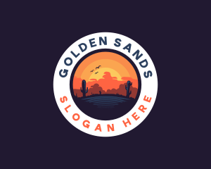 Desert Oasis Adventure logo design