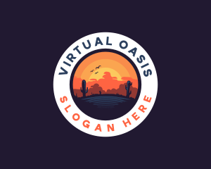 Desert Oasis Adventure logo design