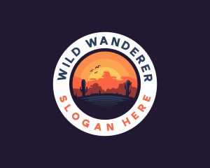 Desert Oasis Adventure logo design