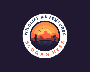 Desert Oasis Adventure logo design