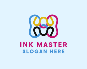 Digital Ink Printer logo design