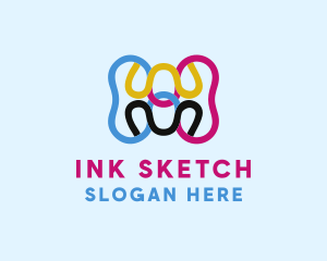 Digital Ink Printer logo design