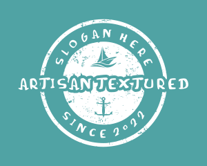 Textured - Sailboat Summer Trip logo design