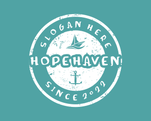 Ocean - Sailboat Summer Trip logo design
