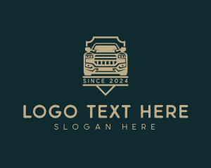 Pickup Truck Transportation Logo