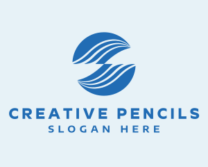 Creative Wave Agency logo design