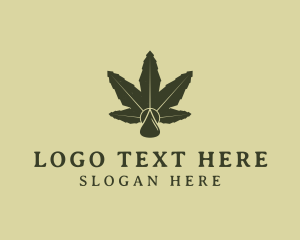 Hemp - Cannabis Weed Oil logo design