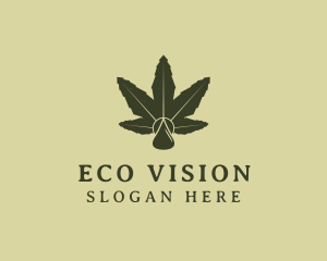 Cannabis Weed Oil logo design