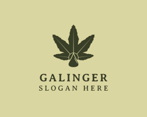 Dispensary - Cannabis Weed Oil logo design