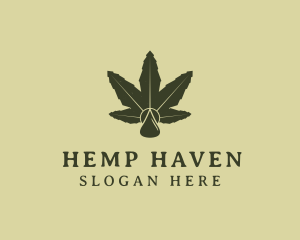 Cannabis Weed Oil logo design