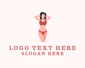 Intimate Apparel - Sexy Underwear Model logo design