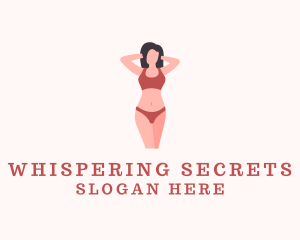 Intimate - Sexy Underwear Model logo design