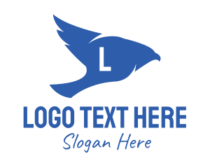 Birdie - Blue Bird Lettermark logo design
